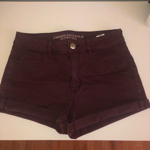 Maroon American Eagle Shorts